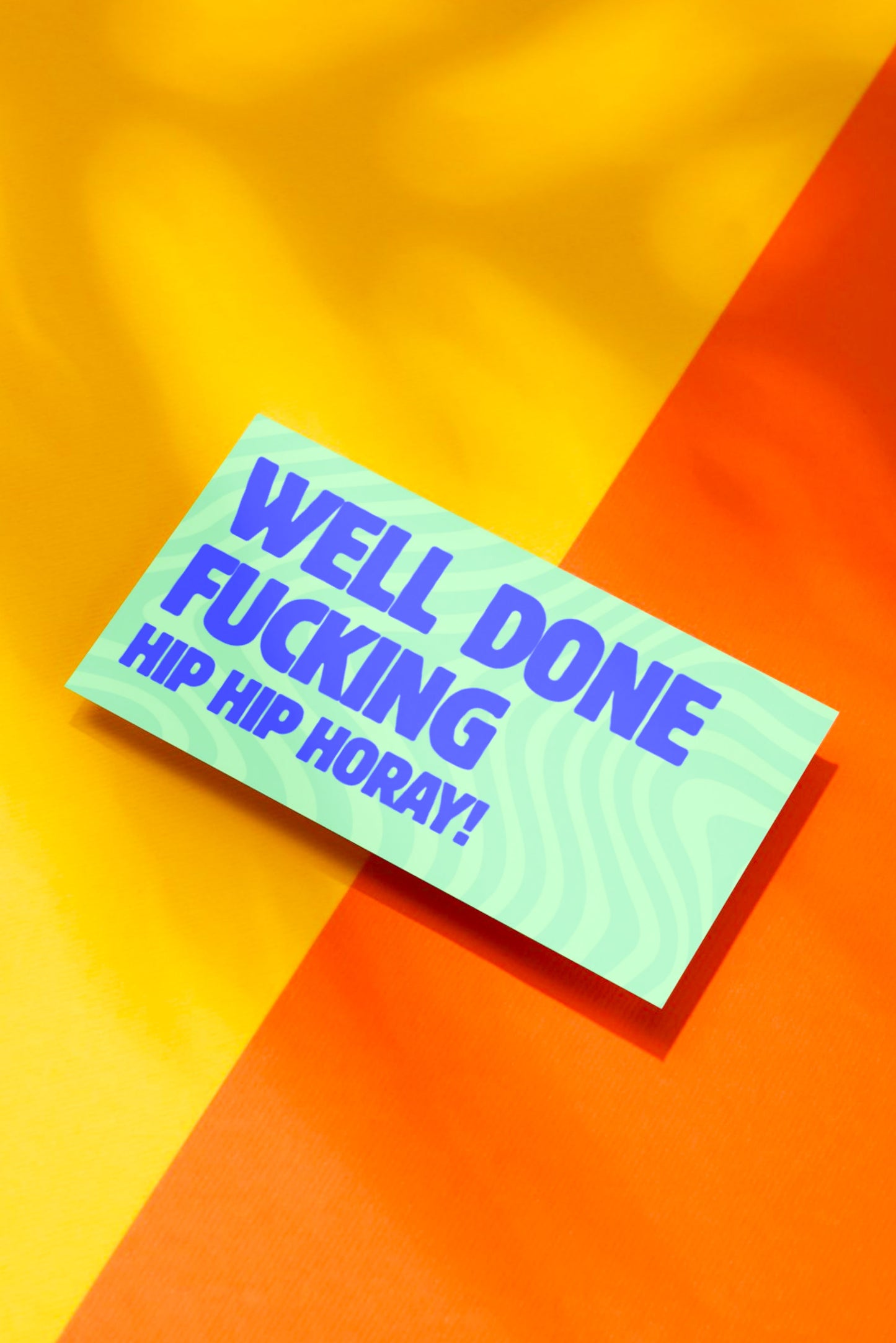 WELL DONE FUCKING HIP HIP HOORAY!