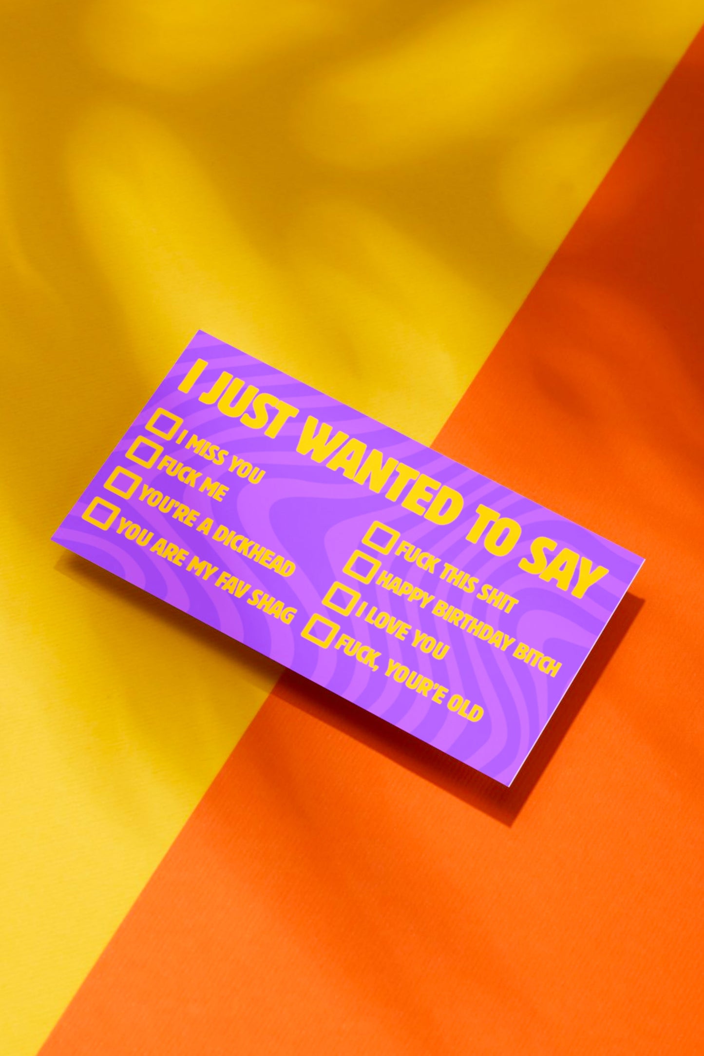 I JUST NEED TO SAY (MULTICHOICE)